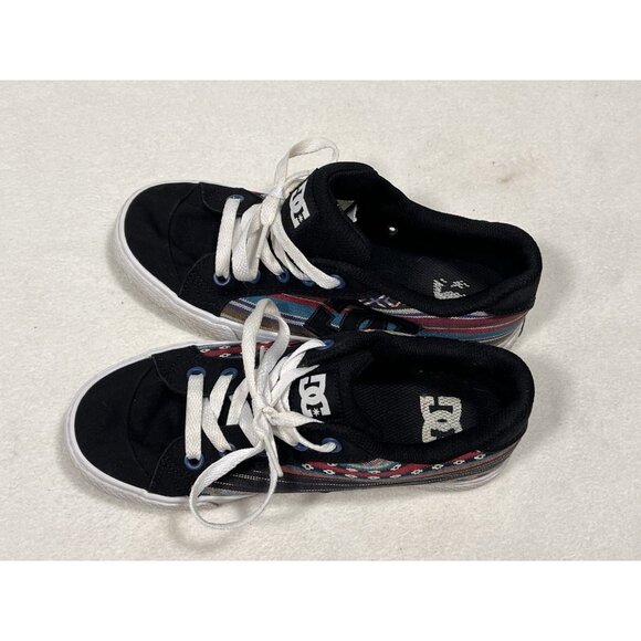 DC Shoes Women’s Chelsea Skate Sneakers Black Aztec Pattern Size 6.5 - Picture 8 of 11